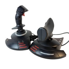 Thrustmaster T-Flight HOTAS V.2 Joystick PC PS3 USB Flight Stick Untested As Is