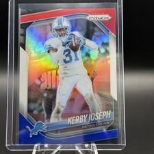2025 Panini Prizm - Kerby Joseph #41 Red White & Blue Prizm