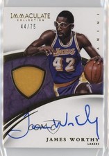 2014-15 Panini Immaculate 44/75 James Worthy #PA-JW Patch Auto HOF 0fo5