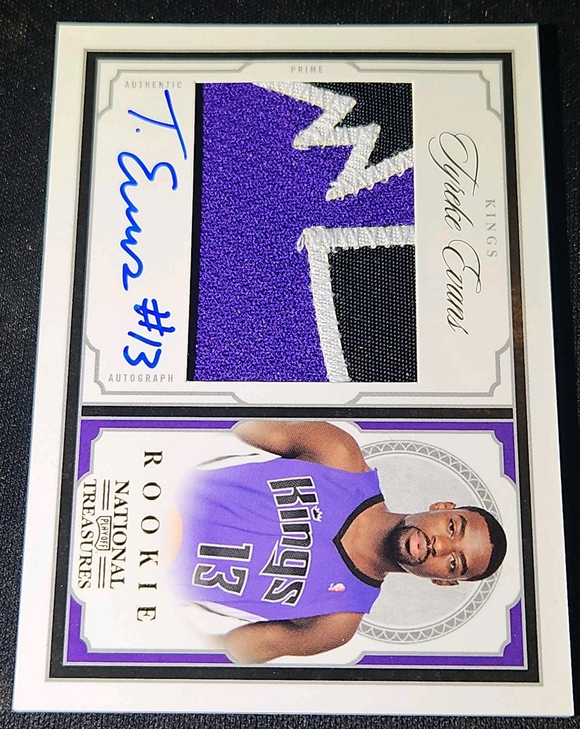 2009-10 Panini National Treasures Tyreke Evans Rookie Rc Patch Auto Prime #04/25 view 2