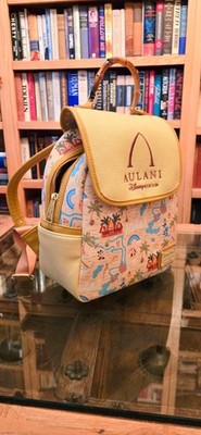 Aulani Resort Disney Parks Loungefly Backpack with Bamboo top