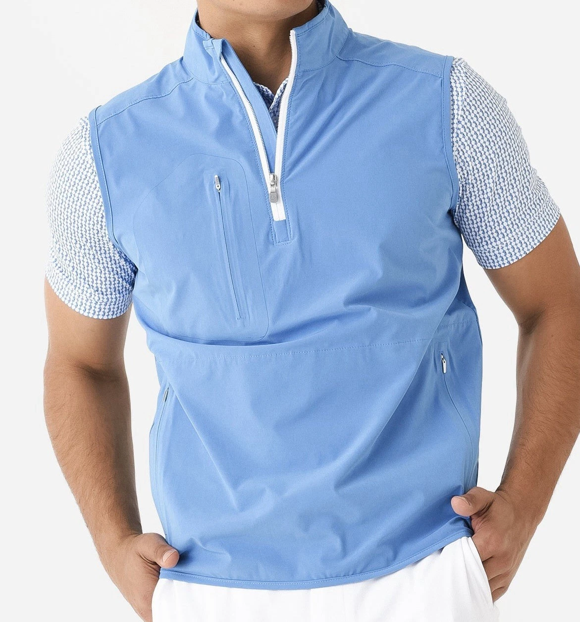 Peter Millar Marina Blue Flex Adapt Half-Zip Pullover Vest MS23XZ02 NWT M Golf
Opens in a new window
