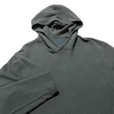 Lululemon Pullover Mens Size XL Green Waffle Knit Sweatshirt Hoodie Logo MINT