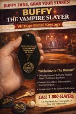 Sunnydale After Dark 90s TV Show inspired Keytags