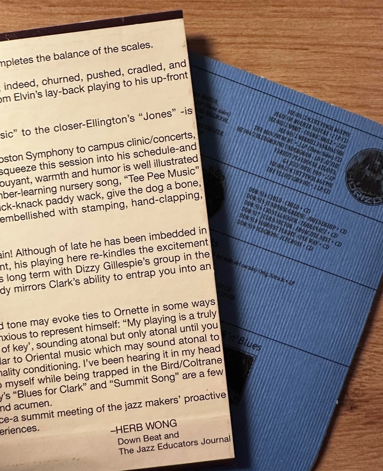 Elvin Jones, James Moody, Clark Terry, Summit Meeting, Jazz CD, Digipak - Bild 4 von 4