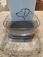 Bol d'eau pour chien 70 oz 2 L sans déversement bol pour chien grande capacité anti-déversement eau lente F