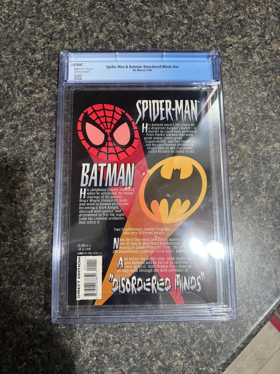 Spider-Man & Batman: Disordered Minds #nn💥CGC 9.8🔥(D.C. Comics