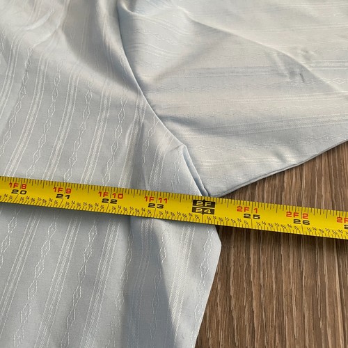 ELY Cattleman uomo nuovo vintage righe blu manica corta perla snap XL - Foto 8 di 8
