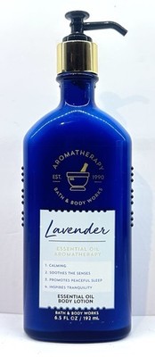 BATH & BODY WORKS LAVENDER ESSENTIAL OIL AROMATHERAPY LOTION 6.5 OZ.