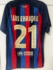 Nike FC Barcelona Luis Enrique #21 Signed Soccer Jersey Icons.com Authentic