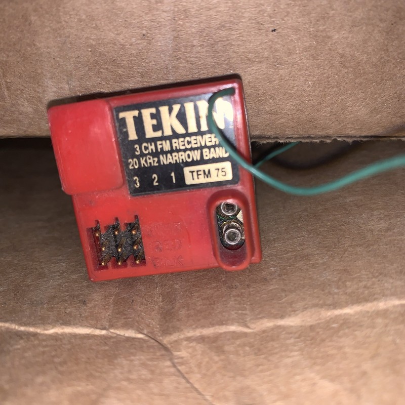 Vintage Rc Receiver Tekin 3ch FM Receiver Rc tekin TFM75