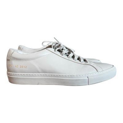 Common Projects Original Achilles Low Womens EU 40 White Leather Sneakers Italy 