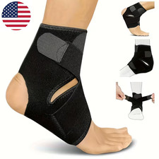 2  Adjustable Strap Sports Ankle Brace Breathable Compression Wrap Ankle Support