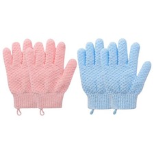 4Pcs Durable Mitten Bath Towels Exfoliating Shower Gloves Deep Cleaning Gloves