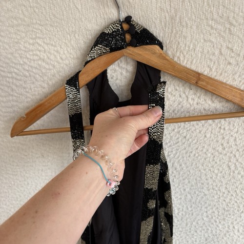 ASOS Dress Womens Size 6 Beaded Open Back - Picture 3 of 11