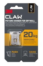 Image of 3M CLAW Drywall Picture Hanger 20 kg 3PH20-2UKN - Pack Of 2