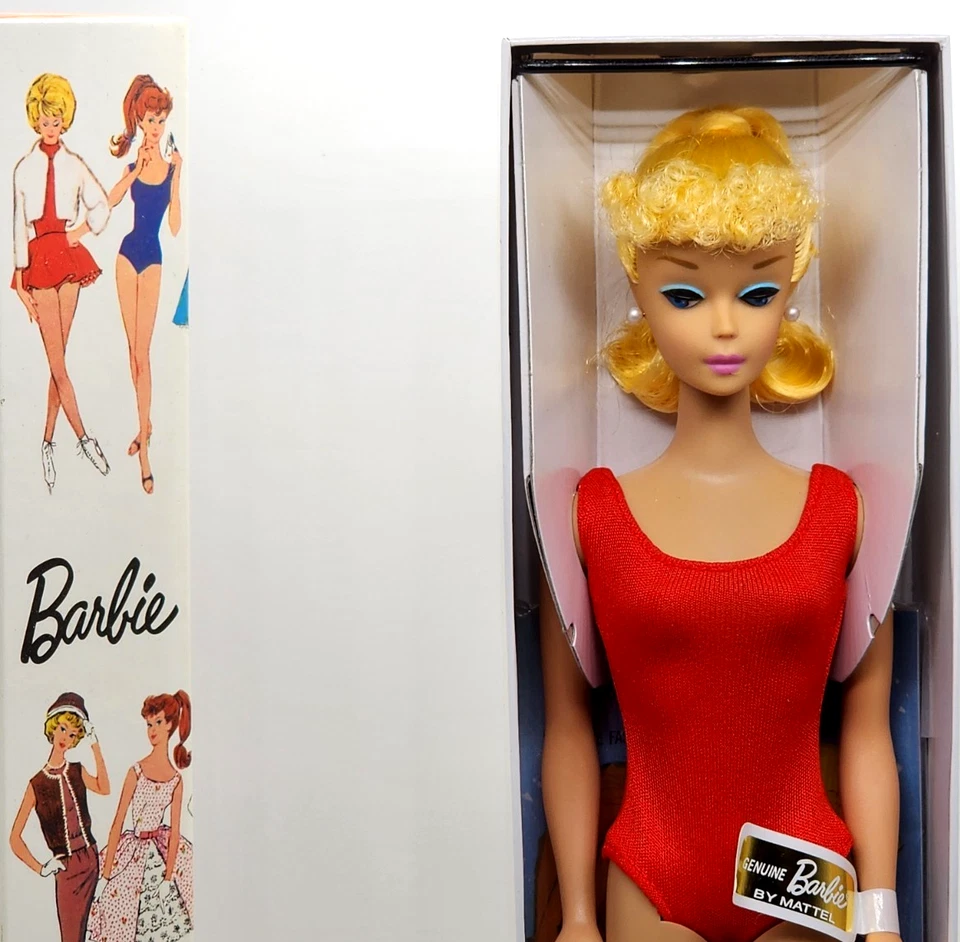 Barbie rubia cola de caballo Let’s Play reproducción vintage 2011 Mattel en caja original como nueva Foto 3 de 4