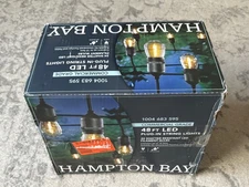 Hampton Bay 48ft LED Plug-In String Lights 182C-24-24-B (Open Box)
