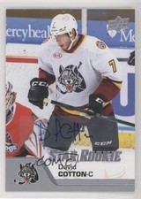 2020-21 Upper Deck AHL Star Rookies Auto David Cotton #170 Auto z6b