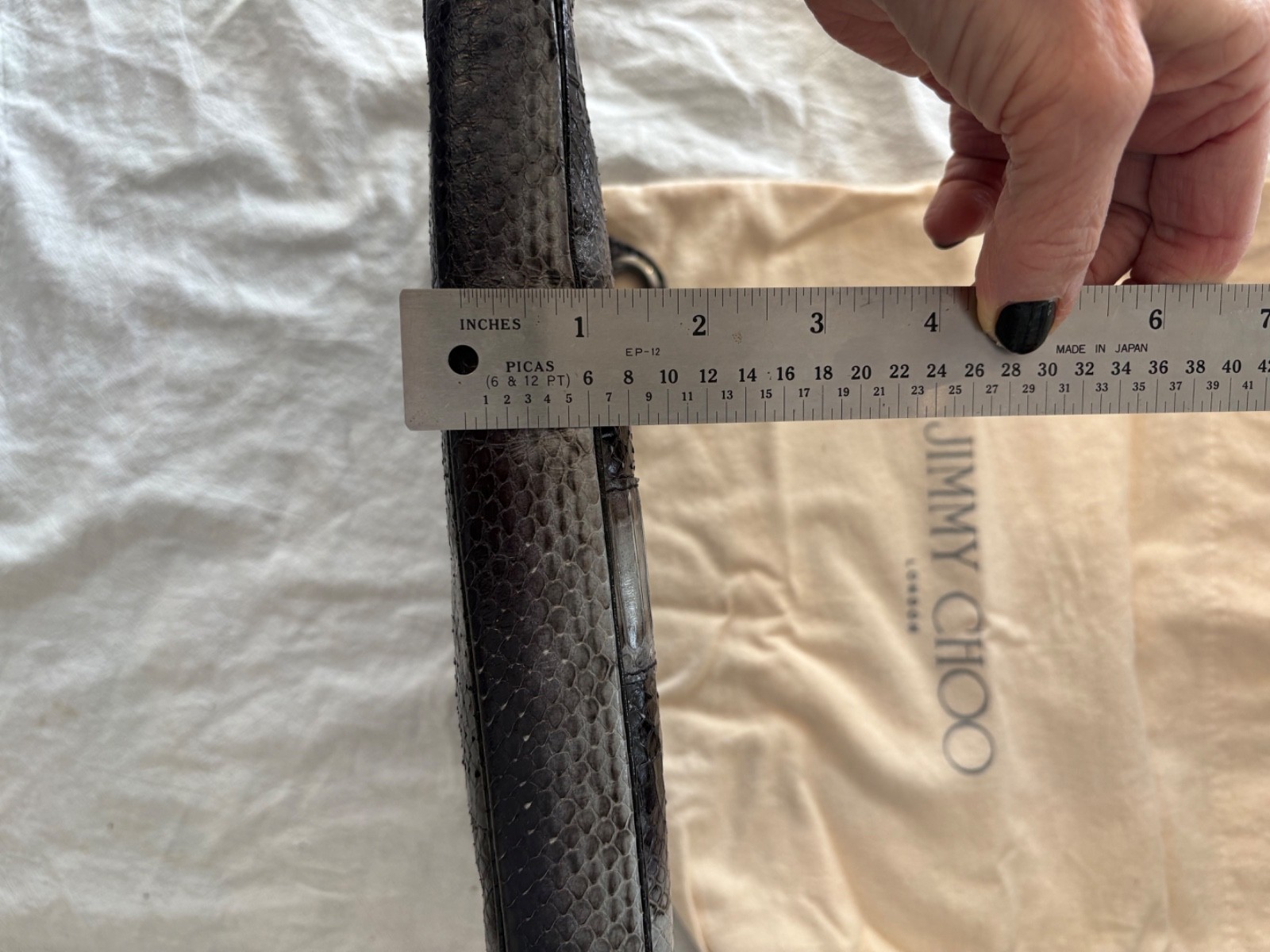 Jimmy Choo Python Zip Clutch - image 10