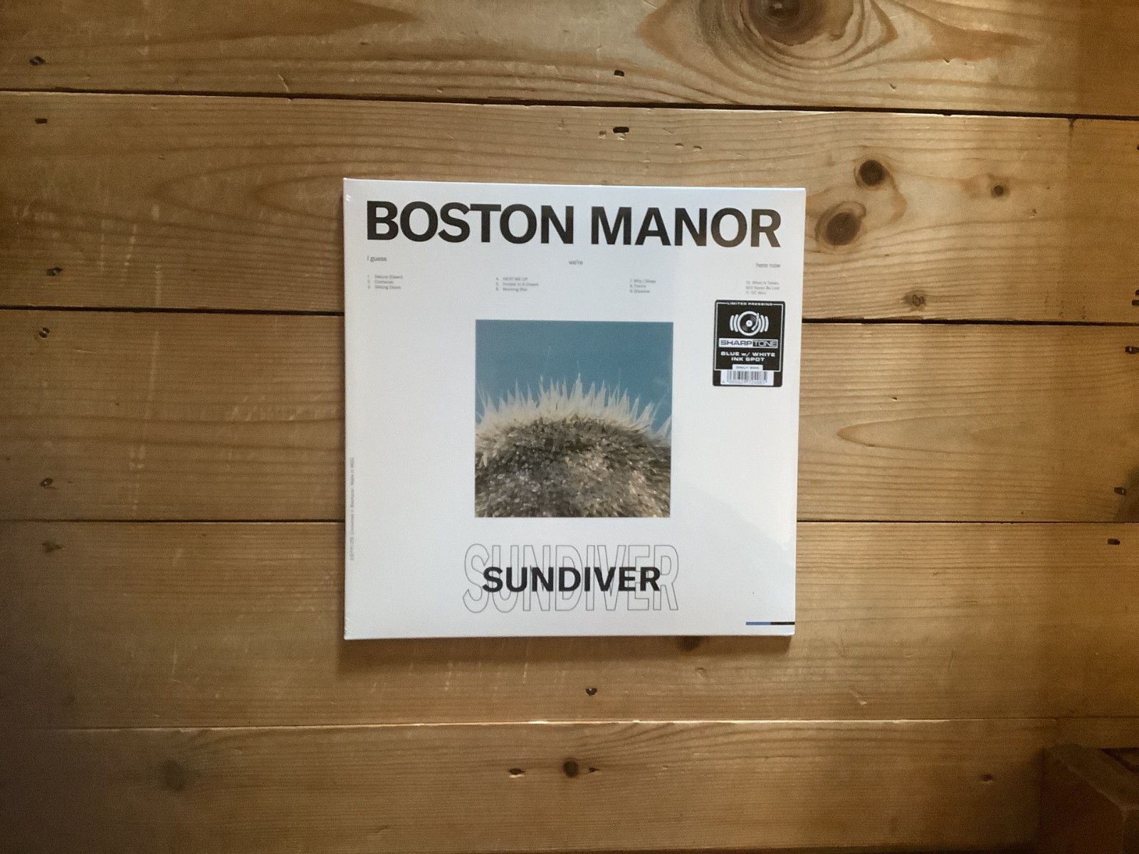 BOSTON MANOR - SUNDIVER - 12"" VINYL ALBUM  LTD WHIET AND BLUE GATEFOLD - NEW