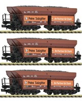 Fleischmann 6660149 3Er Set 6-Achsige Erzwagen, DB Peine+Salzgitter, Spur N Neu