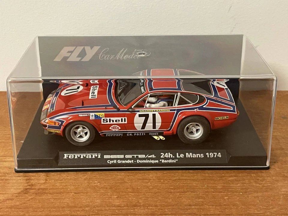 Fly Ferrari 365 GTB/4 #71 24h LeMans 1974 1/32 Diecast Coleccionable Usado TT8 Foto 4 de 4