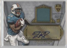 2012 Topps Supreme Auto Relics 26/51 Lamar Miller #SAR-LM Auto 1b9