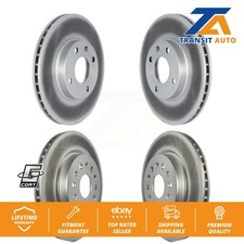 Front Rear Coated Disc Brake Rotors Kit For 2019 Chevrolet Spark KG-101536