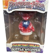 Grateful Dead Dancing Bear Wine Bottle Cork Stopper Red New In Box Jerry Garcia