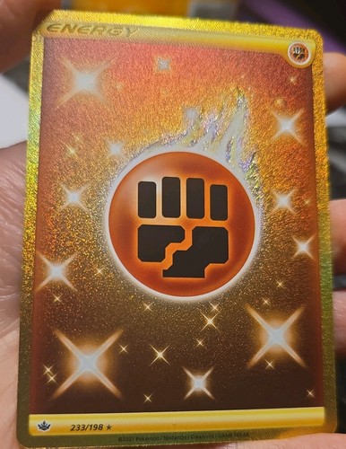 Pokemon TCG Fighting Energy 233/198 Secret Rare Holo Near Mint