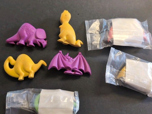 VTG Fruity Pebbles Dinosaur Figure Lot Cereal Premium 1990’s - Picture 6 of 6
