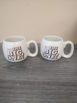 Vintage 1980's Dunkin Donuts Mugs NOS The Big One
