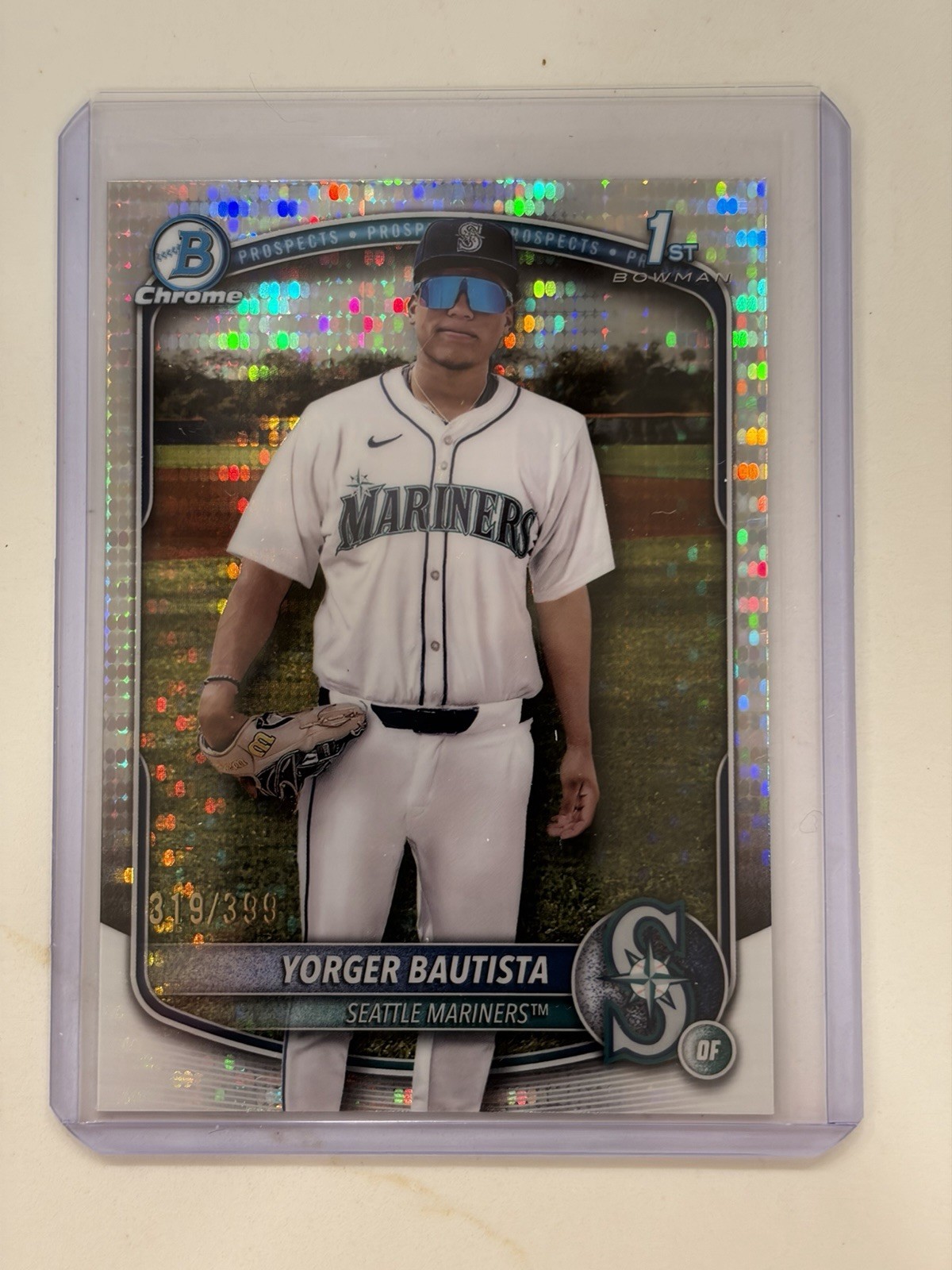 2025 Bowman Chrome #BCP-194 Yorger Bautista Pulsar Refractor #/399 1st Bowman