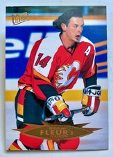 1995-96 Fleer Ultra Theoren Fleury Promo Unmarked Dealer Sample TM Prototype
