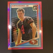 2025 Donruss Optic Kurtis Rourke Rated Rookie Pink Holo Prizm RC San Fran 49ers