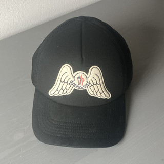 Moncler Baseballkappe Schwarz Mesh verstellbar Einheitsgröße Polyester