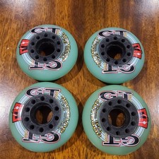 Inline Skate Wheels Kryptonics GT Comp Outdoor 72mm 84A Set of 4 Green - NEW