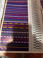 Pfaff 1222 original stitch chart in color v-g...