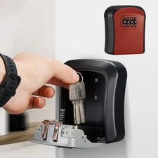 4 Digit Key Safe Lock Box Combination Security Storage Case Organizer Mount wall