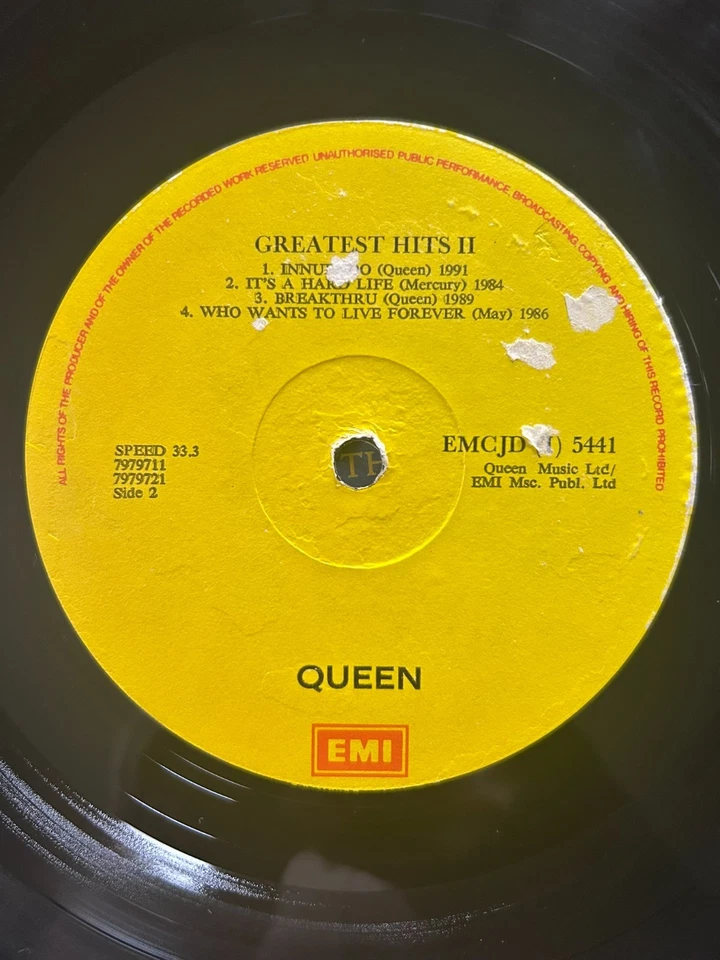 Queen SUPERB RARE Zimbabwe Pressing Greatest Hits II, Mercury Jagger, Bowie - Image 4 of 4