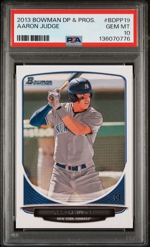 2013 Bowman Draft Picks & Prospects Aaron Judge #BDPP19 Rookie Card PSA 10 GEM