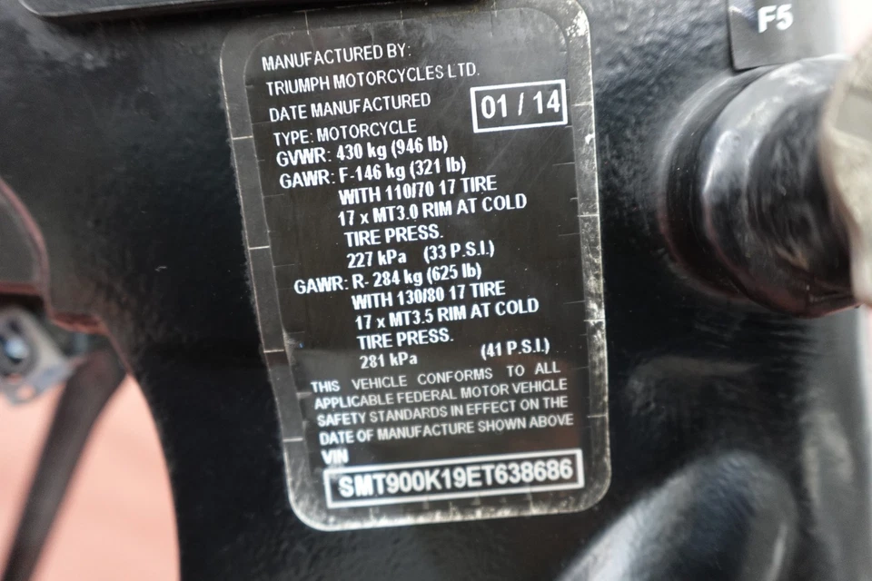 Chasis cuadro principal Triumph Bonneville T100 2009-2016 Foto 3 de 4