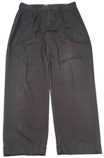 Vintage Polo Ralph Lauren Hammond Pant Mens 34x29 Black Pleated Classic Chino