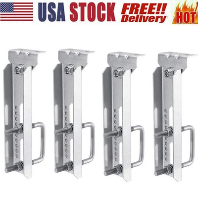 #ad 4 10quot; Galvanized Swivel Top Bunk Bracket Kit w Hardware for Boat Trailer 3x3 $57.99