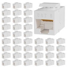 RJ45 Cat6 Keystone Coupler 40-Pack Cat 6 Keystone Jack Ethernet Coupler Femal...