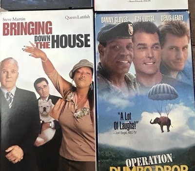 Will Smith Steve Martin VHS Lot Roll Bounce Hitch Dumbo House Comedy NTSC