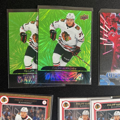 Philipp Kurashev 16 Card NHL Ice Hockey Trading Card Lot Rookie Auto Jersey YG - Picture 10 of 15