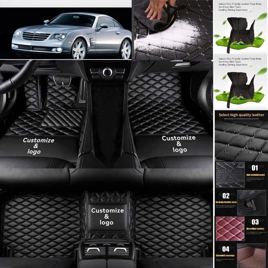 For Chrysler Crossfire Car Floor Mats Luxury Waterproof Pads Liner Auto Rug Foto 2 de 4