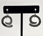 925 Sterling Silver Spiral Dangle Earrings 4.28g — photo 1